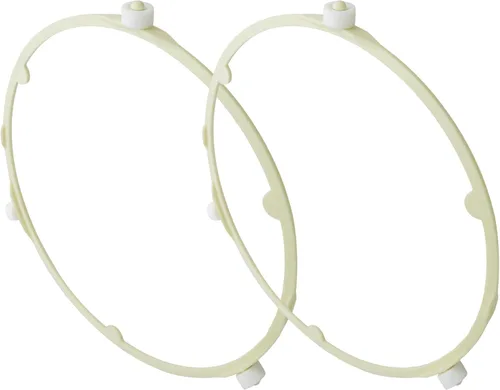 Vista 6 de 2X 8.5in/21.5cm Microwave Turntable Support Ring Microwave Tray Plate Roller Ring Compatible with GE Sam-Sung Frigi-daire WB06X10625 WB06X10818