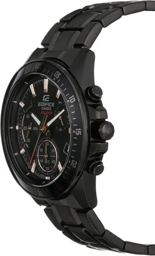 Vista 2 de Casio Edifice EFV-540DC-1BVUDF - Reloj analógico de cuarzo negro de acero inoxidable para hombre, Negro, Casual