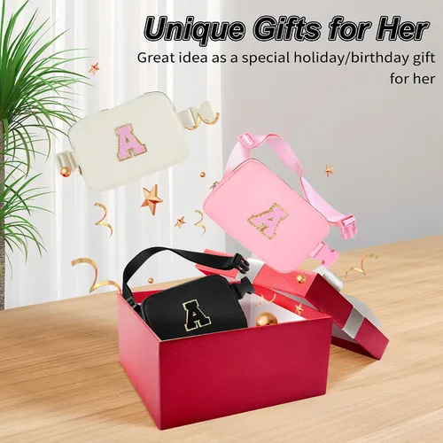 Vista 7 de Riñonera para niñas y mujeres, cangurera personalizada, Crema, 5,5 pulg., A