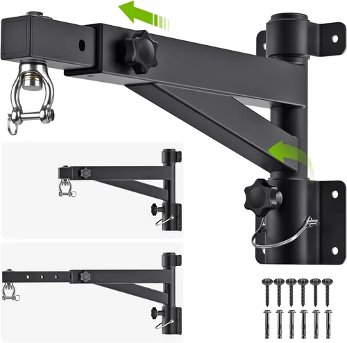 Vista 13 de Kipika Colgador de pared para bolsa pesada, soporte giratorio para bolsa de boxeo resistente para gimnasio en casa, longitud ajustable para bolsa