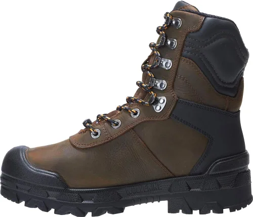 Vista 6 de Wolverine Warrior, hombre, marrón, punta comp, EH, Mt, WP, bota de 8 pulgadas, Marrón