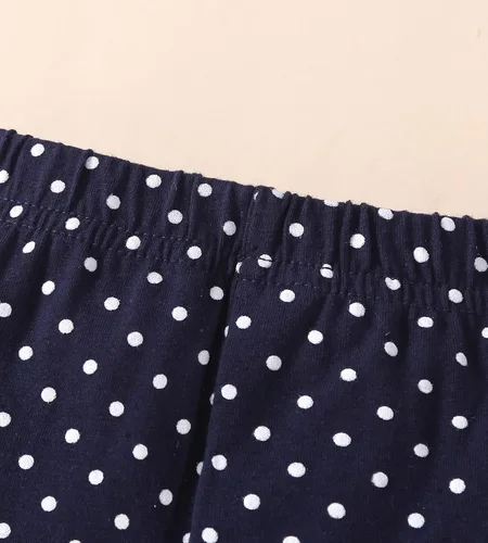 Vista 6 de Fullfamous Conjunto de mameluco y pantalón de manga larga con volantes para niña de 3 piezas