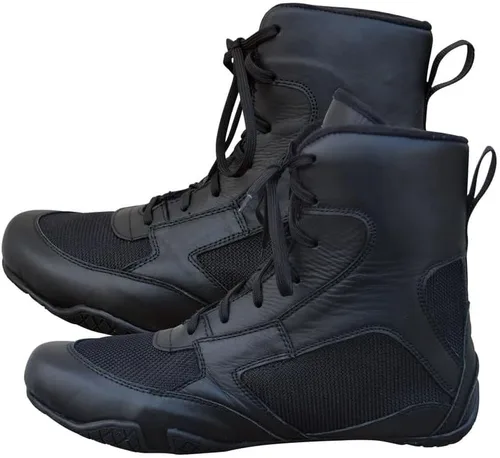 Vista 8 de Rightpunch - Zapatos de boxeo transpirables para hombres, mujeres y jóvenes Zapatos de boxeo antideslizantes y ligeros con suela de goma