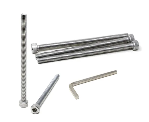 Vista 227 de iexcell Kit de tornillos de cabeza hexagonal de acero inoxidable 304, 100 unidades M2 x 0.157 in, paso de rosca de 0.016 in
