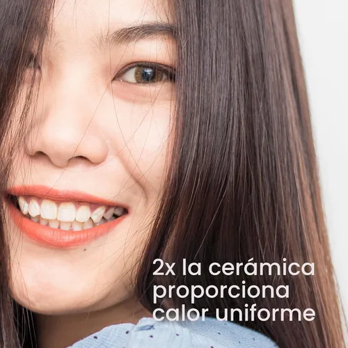 Vista 5 de Conair - Plancha para el cabello, doble cerámica, platos extra anchos de 1 Blanco