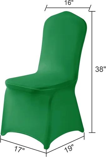 Vista 75 de Funda de elastano para silla, 12 unidades, fundas para silla, fundas para sillas de sala de estar, funda extraíble lavable y elástica para silla