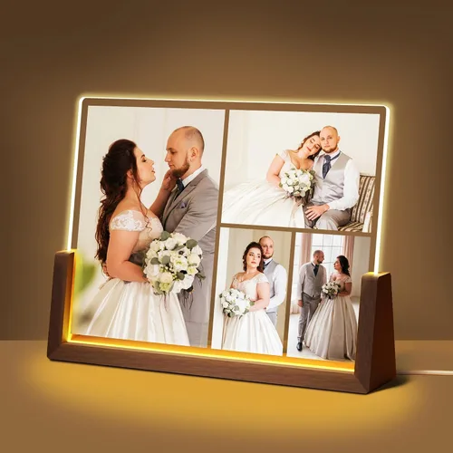 Vista 25 de Regalos de cumpleaños personalizados para el día del padre, para papá, de hija, hijo, esposa, marco de fotos con placa acrílica personalizada