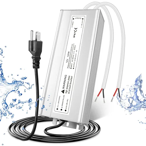 Vista 8 de Fuente de alimentación LED de 12V 30W, transformador adaptador controlador LED IP67 impermeable 12V 110V CA a 12V CC de bajo voltaje con enchufe