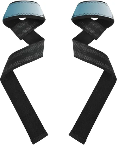 Vista 2 de Blue Gradient Weightlifting Wrist Wraps 26" Power Workouts Gym Workout Straps for Weightlifting, Gym, Deadlift, Workout