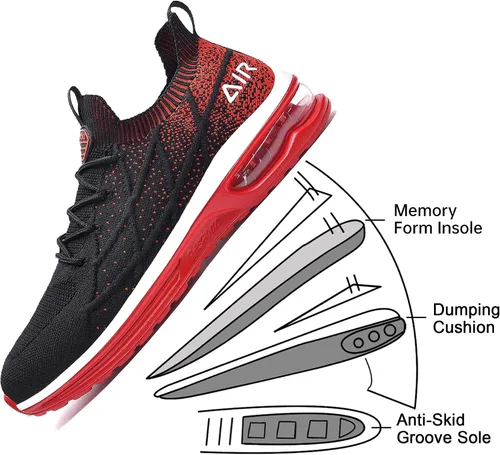 Vista 3 de AiEles Tenis deportivos para hombre Air Running US 7.5-US 13