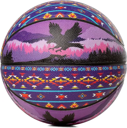 Vista 9 de Balón de baloncesto para interiores y exteriores de 29.5 pulgadas, de cuero compuesto de baloncesto, talla 7, adulto, pelota de entrenamiento