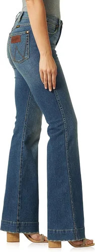 Vista 3 de Wrangler Pantalones de mezclilla retro de talle alto para mujer