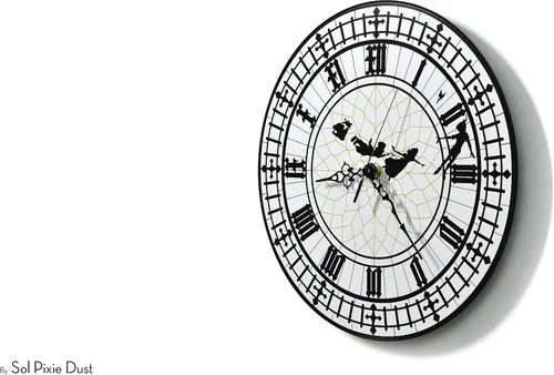 Vista 5 de Peter Pan - Reloj de pared Big Ben - Habitación de bebé - Habitación de guardería - Decoración de habitación de adolescentes - Opcional RGB LED 5V
