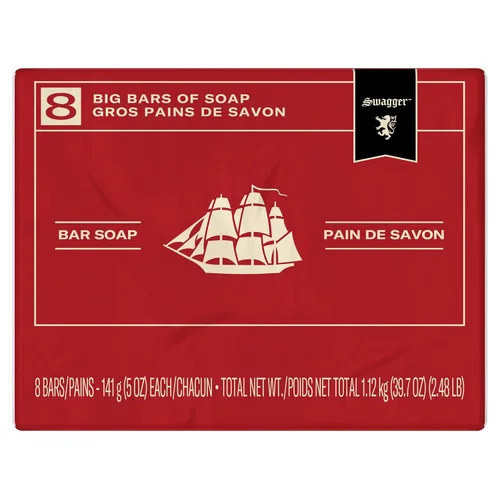 Vista 3 de Old Spice Red Collection Swagger Scent - Jabón en barra para hombre, 8 bar, 5 onzas, 14.920 libras
