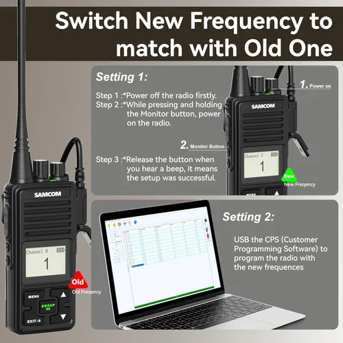 Vista 6 de FPCN10A Radio Walkie Talkies de largo alcance para adultos