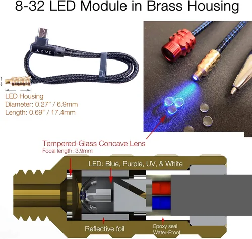 Vista 2 de Módulo LED para luz E-Tac Luz de visión de arco de 8-32 hilos para Shrewd !Unidad de alimentación no incluida