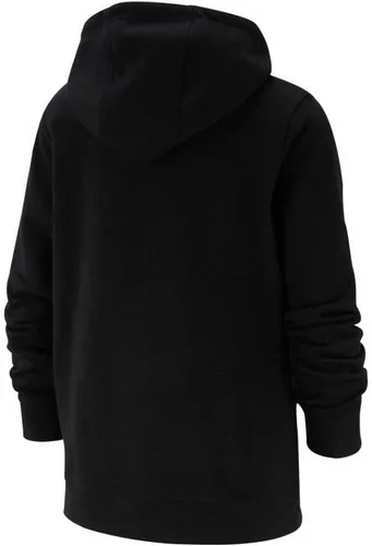 Vista 2 de Sudadera Nike NSW Club con capucha para niño, con cremallera, Negro, XL