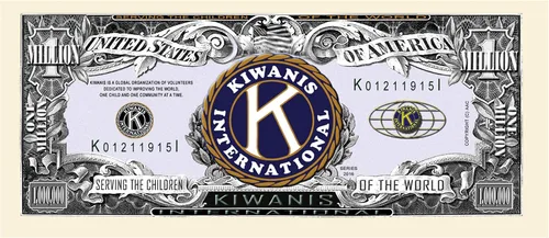Vista 2 de American Art Classics Kiwanis Millones de Dólares Billetes - Paquete de 50