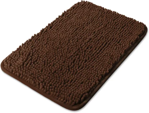 Vista 230 de Yeaban Alfombra de pasillo de baño de 24 x 72 pulgadas, antideslizante, alfombra de baño larga de felpilla gruesa, absorbente y lavable, alfombra