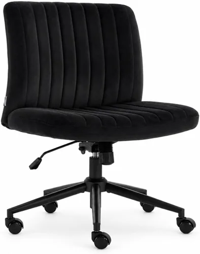 Vista 12 de NYPOT Armless and Ajustable Criss Cross Desk Chair with Wheels Negro