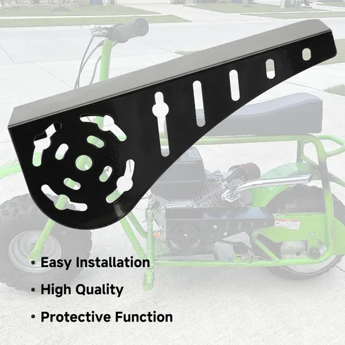 Vista 6 de YOXUFA Mini Protector de Cadena de Minimoto Cubierta de Embrague de Repuesto para Predator 212 196cc 224cc Coleman CT200U Baja Warrior MB200