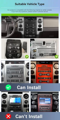 Vista 9 de Radio de coche para Ford F150 2009-2014: [4G+64G] 9 pulgadas 1280 * 720 Incell pantalla Android unidad principal estéreo con Carplay