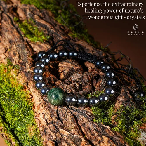 Vista 84 de Pulseras de cristal curativo para mujeres y hombres, espiritual, energía positiva y equilibrio, pulseras de cuentas de cristal natural hechas a mano