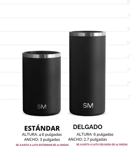 Vista 4 de Simple Modern - Hielera para lata de cerveza delgada y Hard Selzer Soporte de acero inoxidable aislado al vacío para lata delgada de 12 onzas