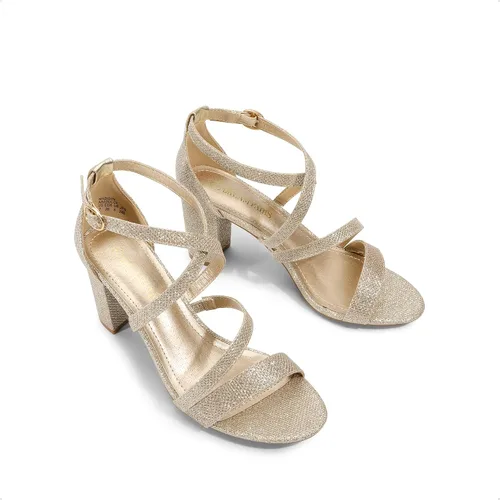 Vista 3 de DREAM PAIRS Sandalias de tacón bajo grueso con correa de tobillo para mujer