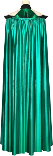 Vista 3 de Disfraz de diosa súper villano para mujer disfraz de Halloween y cosplay Verde