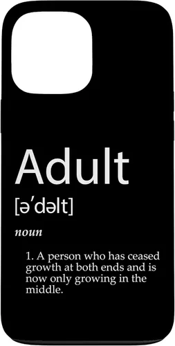 Vista 24 de Funny Adult Definition Joke for Parents Dad Mom Adults Case for iPhone XR