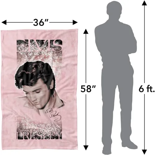 Vista 4 de Elvis Presley - Manta de forro polar con luces suaves (36 x 58)