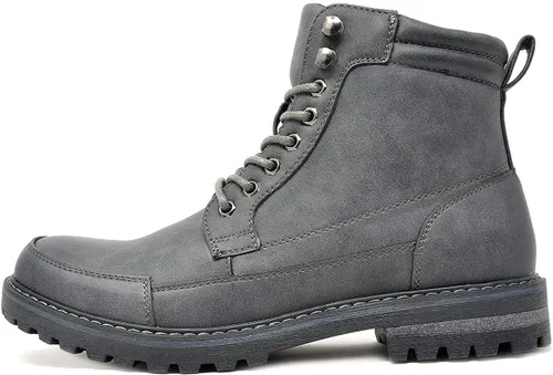 Vista 2 de Bruno Marc - Botas para hombre de combate estilo Oxford para motocicleta
