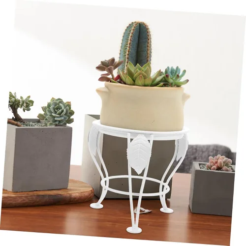 Vista 5 de COLLBATH Soportes para plantas exteriores e interiores, mini plantas de escritorio, soporte para suculentas, plantas de casa, estante de plantas