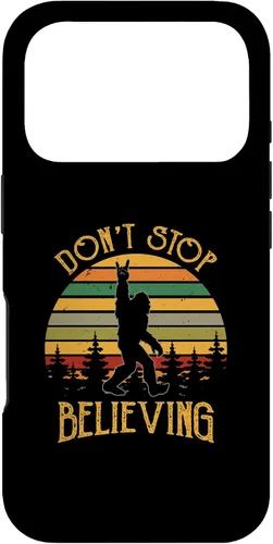 Vista 30 de Don't Stop Believing Bigfoot Rock And Roll Sasquatch Case for iPhone 16