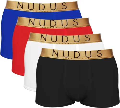 Vista 8 de NUDUS - Ropa interior de rayón de bambú para hombre, paquete de 4 unidades de ropa interior de doble bolsa para hombre, set de regalo de ropa
