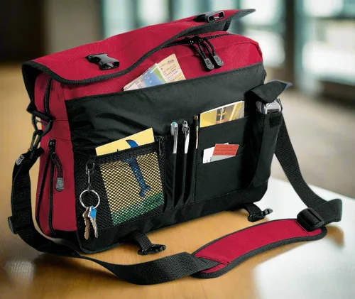 Vista 2 de Broad Bay NC State - Bolsa de mensajero para computadora portátil o maletín para computadora
