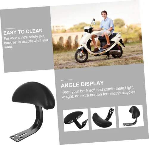 Vista 4 de Homoyoyo Bicicleta eléctrica para niños Se Bike Motocicleta Bicicleta Sillín trasero de bicicleta Soporte de espalda de bicicleta Cojín de asiento