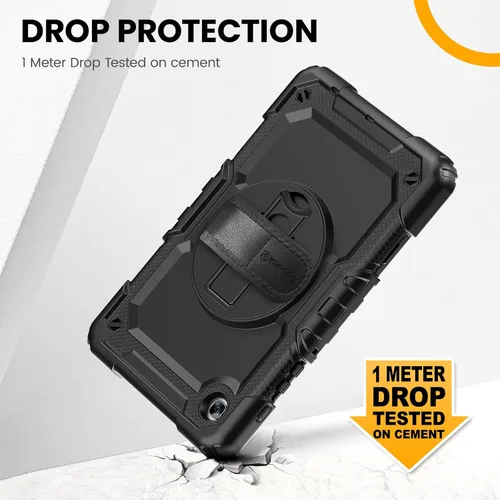 Vista 3 de Timecity Funda para Samsung Galaxy Tab A7 Lite 2021 de 8.7 pulgadas SM-T220/T225/T227 con protector de pantalla, resistente funda protectora