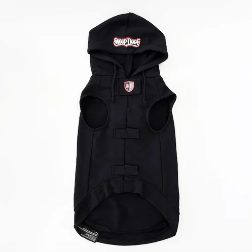Vista 3 de Snoop Doggie Doggs Sudadera con capucha para mascotas de lujo, fuera de la cadena, pequeña