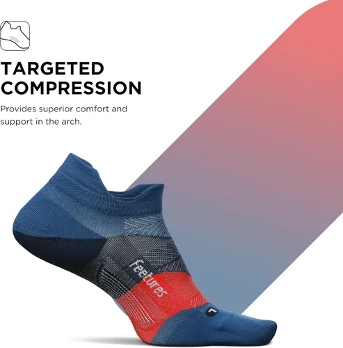 Vista 3 de Feetures Elite Ultra Light No Show Tab Solid - Calcetines de correr para hombres y mujeres, calcetines de compresión atléticos, absorben la humedad