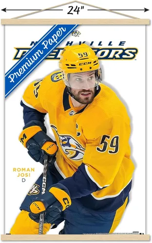 Vista 3 de Trends International NHL Nashville Predators - Póster de pared Roman Josi Feature Series 23, 22.37 x 34.00 pulgadas, paquete de impresión premium