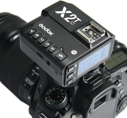 Vista 6 de Godox X2T-C TTL Disparador de flash inalámbrico para Canon, conexión Bluetooth HSS 1/8000s compatible con controlador de aplicación iOS/Android