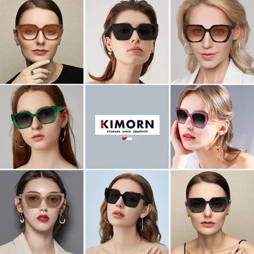 Vista 2 de kimorn Gafas de sol para mujeres y hombres de moda retro gafas de sol de moda K1354