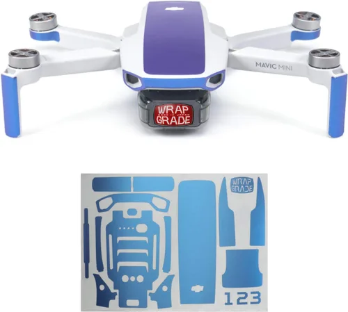 Vista 14 de Wrapgrade Skin compatible con DJI Mavic Mini Color decorativo