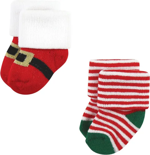 Vista 5 de Hudson Baby unisex-baby Holiday Newborn Terry Socks