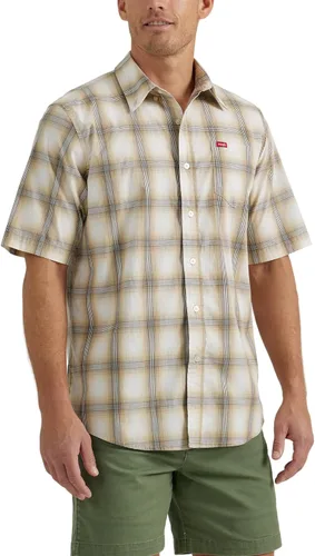 Vista 10 de Wrangler Authentics Camisa clásica a cuadros de manga corta para hombre