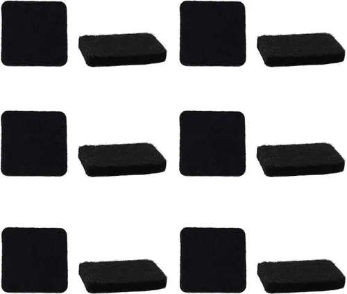 Vista 17 de 48 almohadillas de fieltro para muebles, almohadillas cuadradas de 0.63 pulgadas, protectores de suelo autoadhesivos antiarañazos para pies