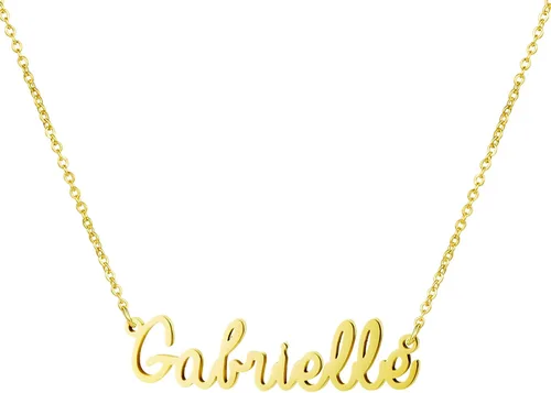 Vista 13 de Yiyang Collar con dije y nombre personalizable, de acero inoxidable, chapado en oro de 18 quilates, joyería para niñas, regalo de cumpleaños