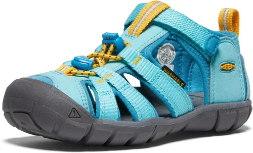 Vista 13 de KEEN Sandalias unisex para niños Seacamp 2 CNX con puntera cerrada Azul Azur/Blanco Estrella